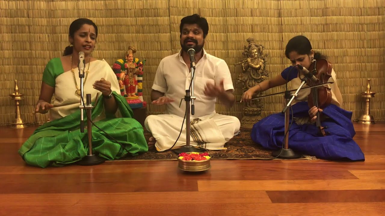 Thirupaavai 19 - kuththu viLakkeriya - Sahana- Kunnakudi Balamurali Krishna and Akkarai sisters