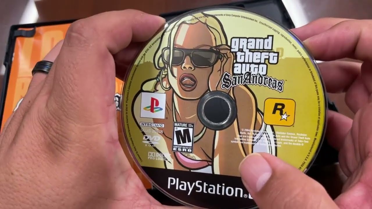 Grand Theft Auto San Andreas Hot Coffee First Print PS2 Unboxing Video