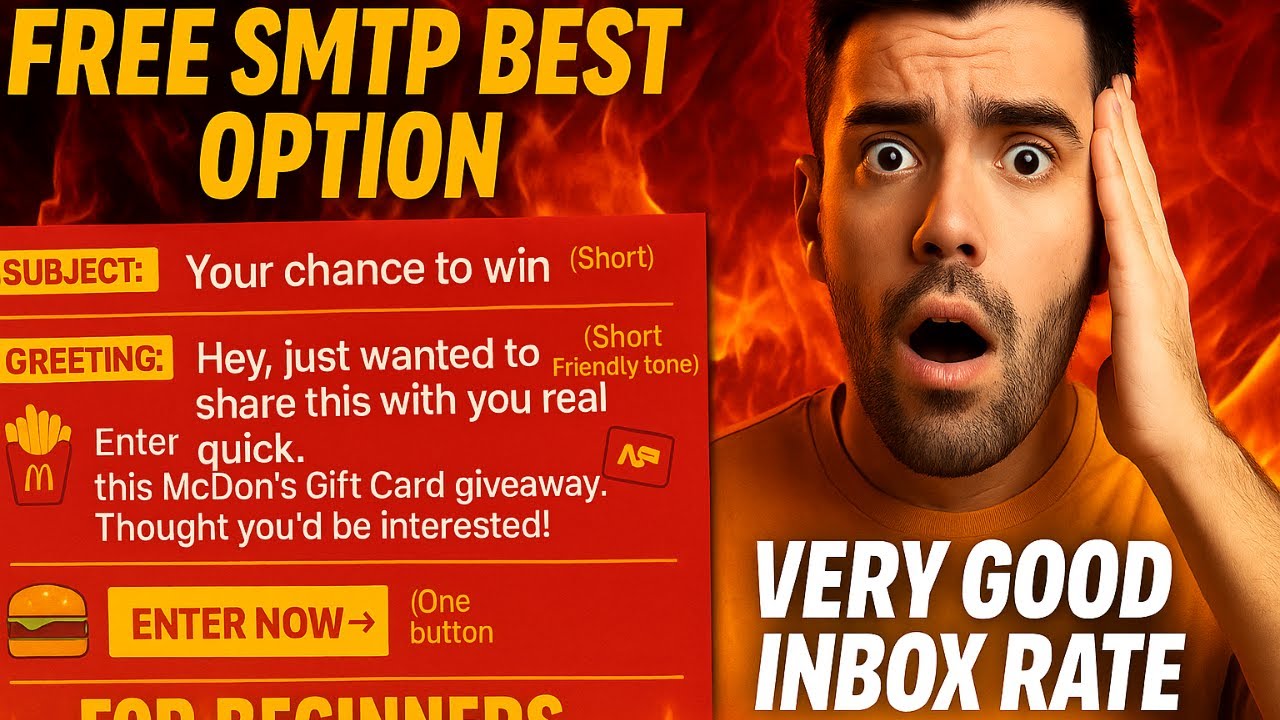 📧 سر الإينبوكس : هيكلة إيميل قوية + أحسن SMTP مجاني 🔥 خطوة بخطوة 🔥 يصل Inbox بنسبة كبيرة!