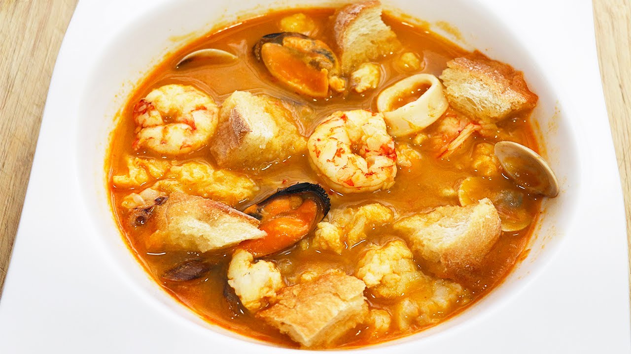 Sopa de marisco y pescado