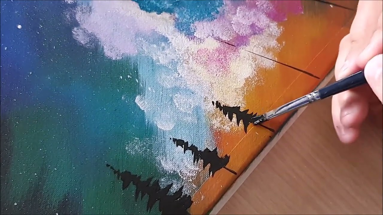 KING ART     THE GALACTIC SUNSET N 97  PAINTING TUTORIAL