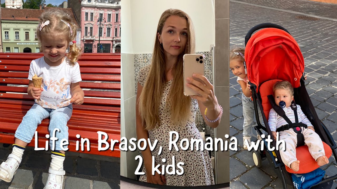 A Day in Brasov with My Kids 🇷🇴 | Old Town Walk + Birthday Surprise for Grandma - Жизнь в Брашове