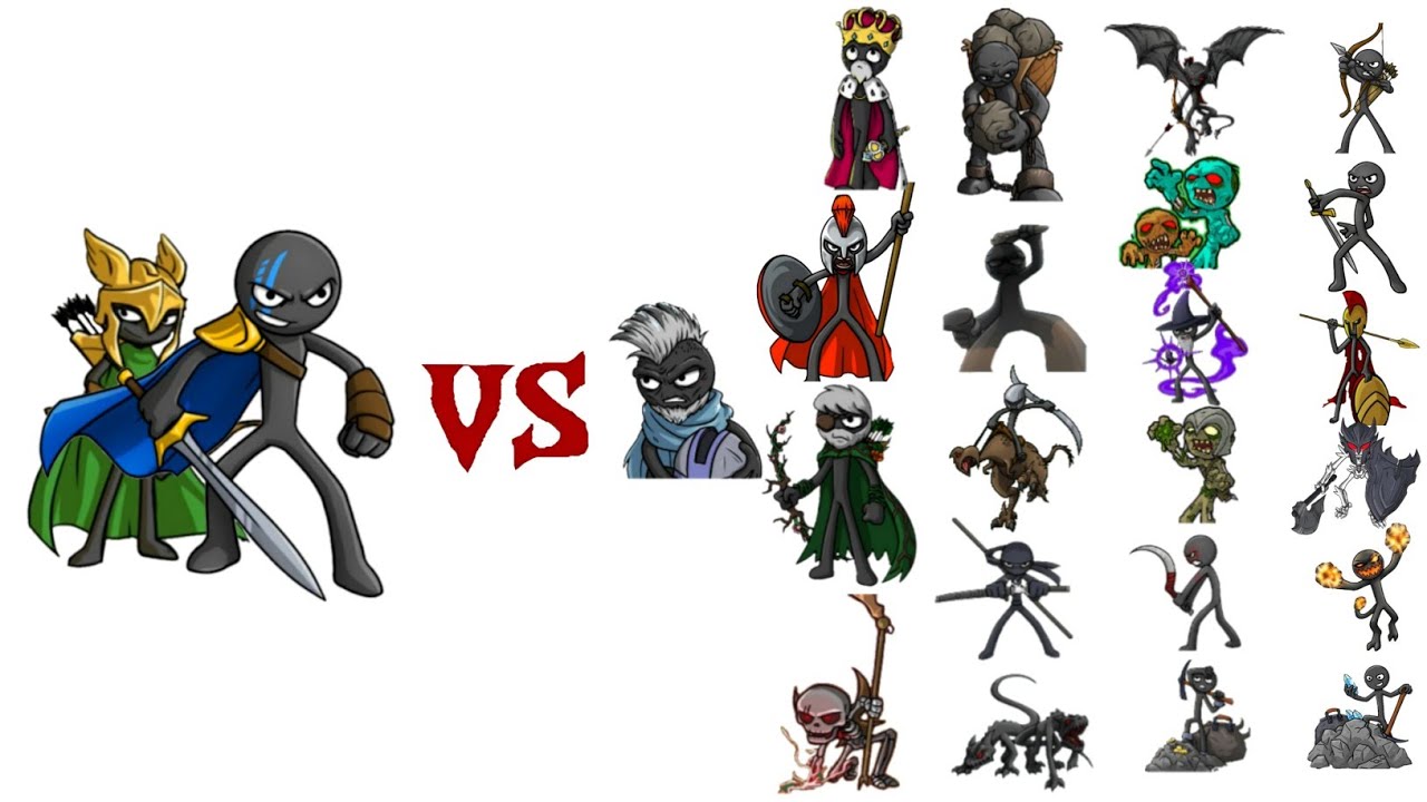 XIPHOS & KYTCHU vs all units Stick war 3