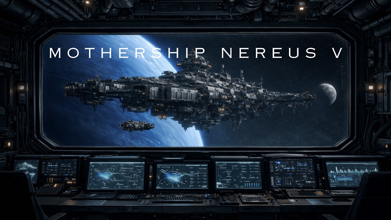 Neptune Mothership Nereus V | Space Ambient Music for Focus, Relax & Sleep | 6 Hours | 4K