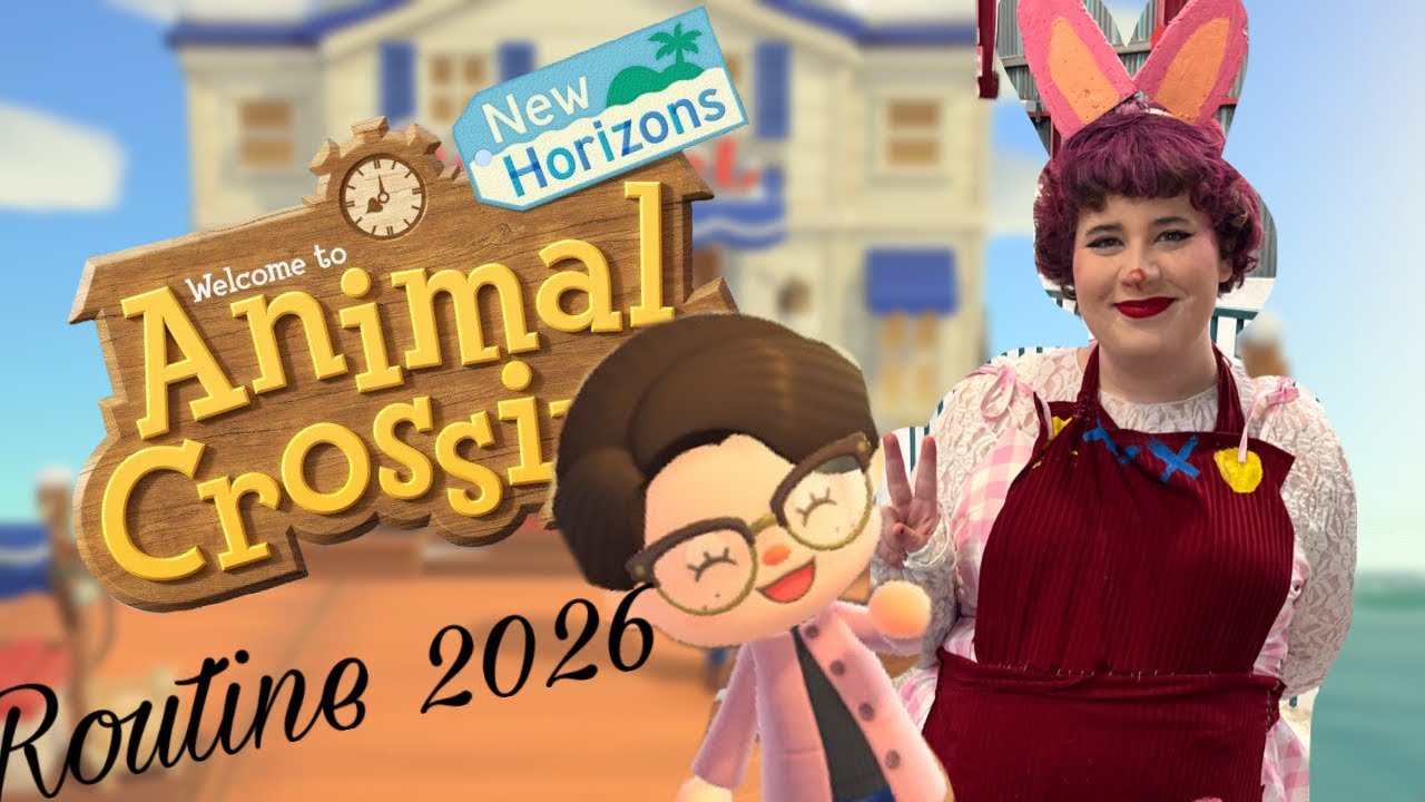 Ma ROUTINE 2026 sur ANIMAL CROSSING NEW HORIZONS !!! (aucun talent pour l’hôtel mais tkt ) 