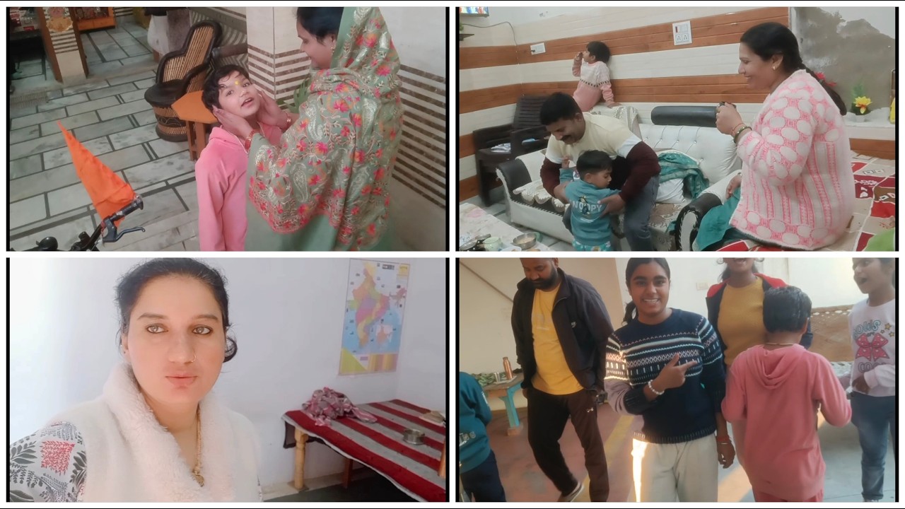Ghar Ronak Si Aa  Gyi Buaa G Baccho Party Ke Sath – Amit Pal Family.....