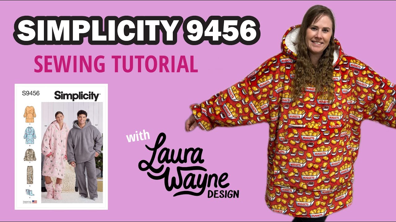 Simplicity 9456 Oversized Hoodie -  Laura Wayne Design