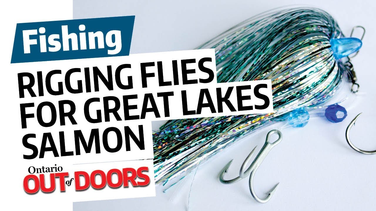 Tying flies for trolling Great Lakes salmon