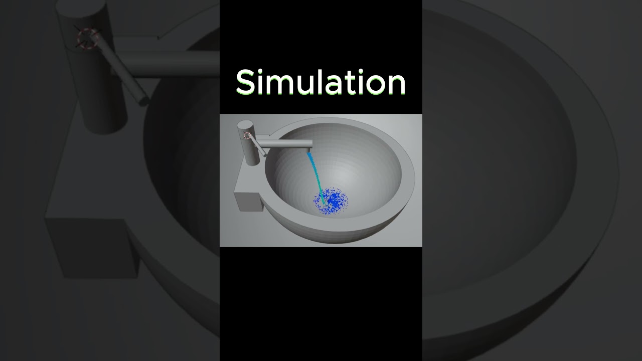 Fluid Simulation of Sink, Designed in SolidWorks