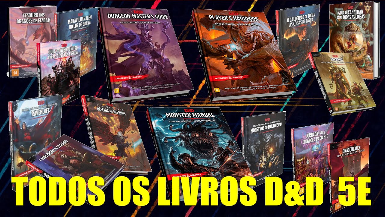 RPG 271 - TODOS os livros de D&D 5e em português Dungeons and Dragons