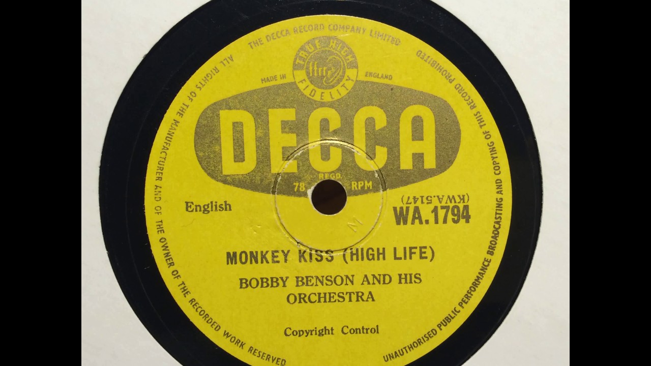 DECCA WA.1794 bobby benson and his orchestra - monkey kiss