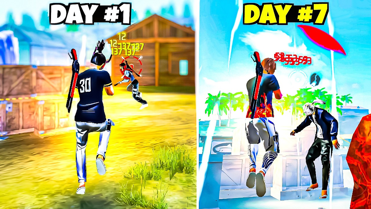 I PRACTICED M1887 FOR 7 DAYS😳 MY GAMEPLAY AFTER 7 DAYS | GARENA FREE FIRE