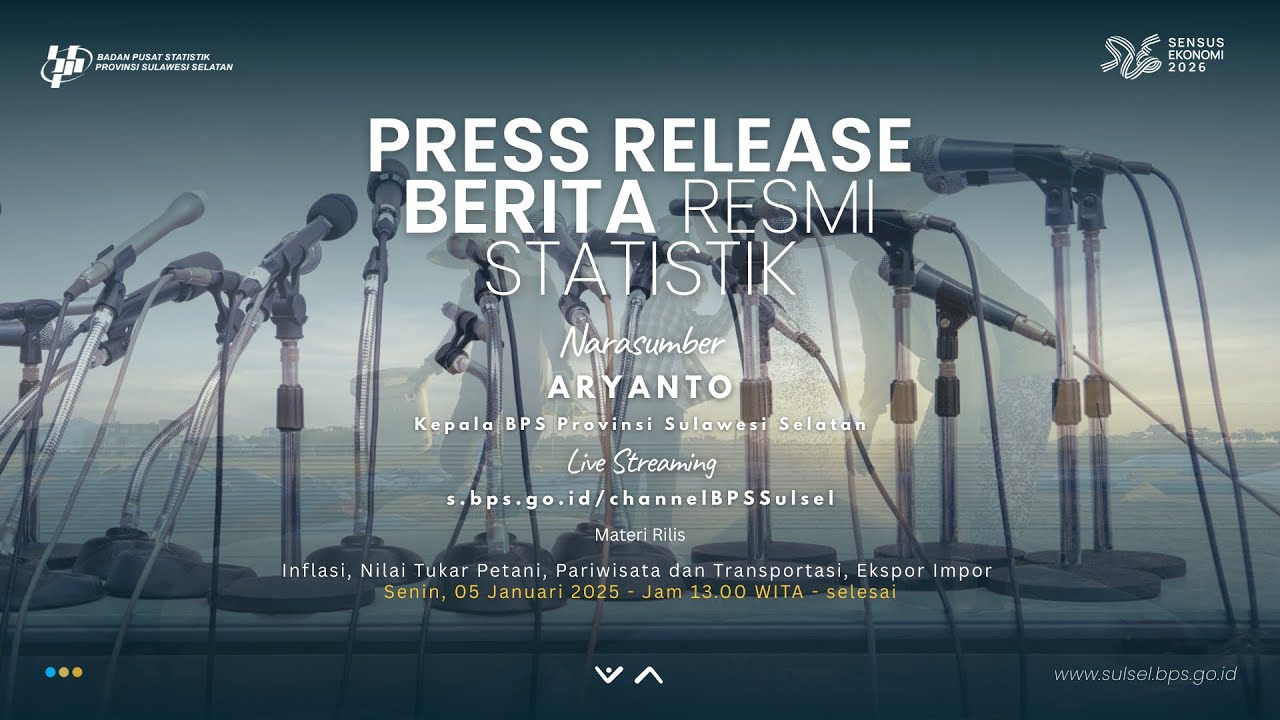 Berita Resmi Statistik | BPS Provinsi Sulawesi Selatan - 2 Februari 2026