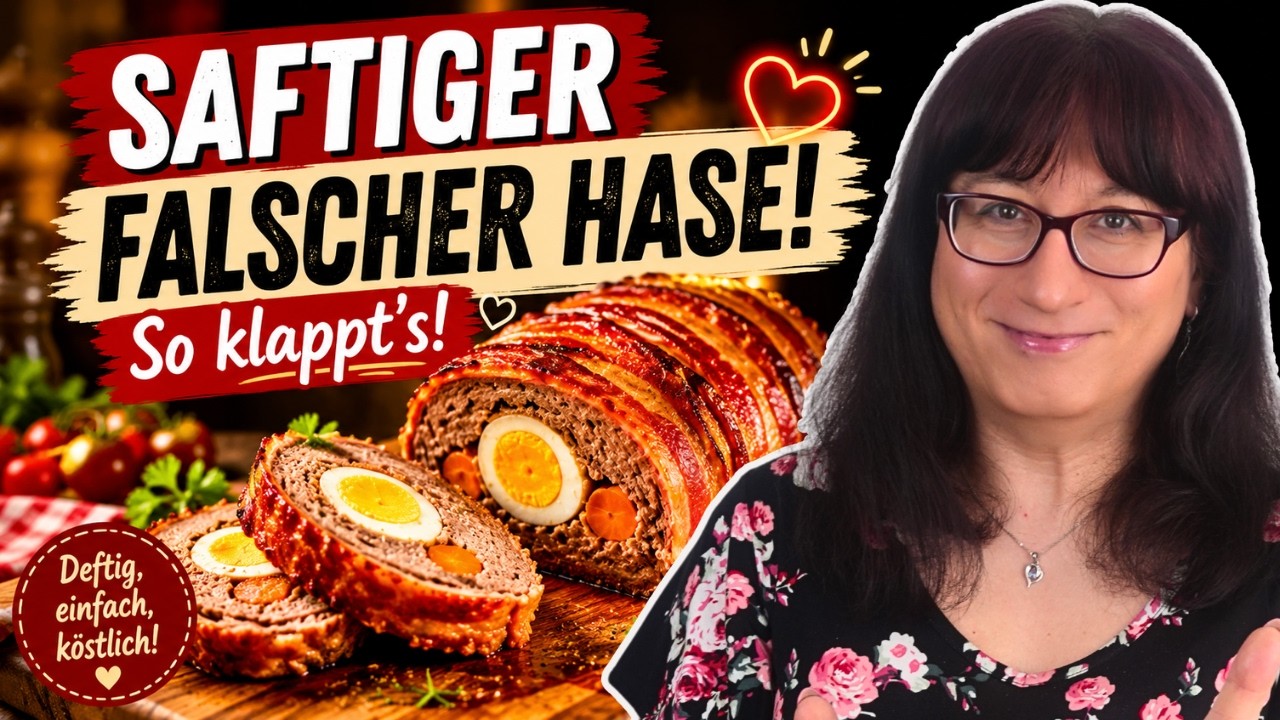 Falscher Hase wie früher: So saftig hast du Hackbraten noch nie gegessen!