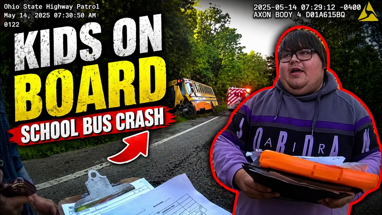 Ohio School Bus Full Of Kids Crashes | Bodycam