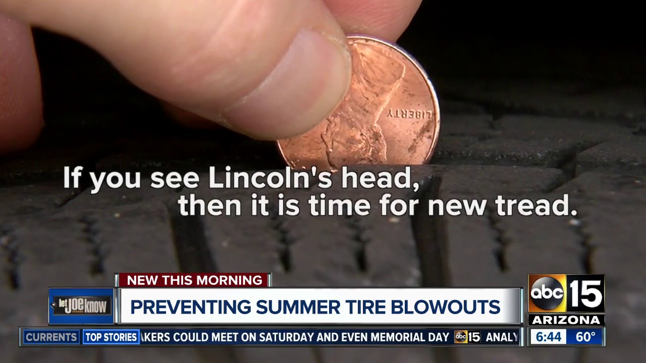 Preventing summer tire blowouts