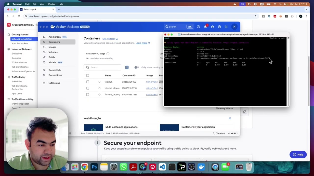 How to enable HTTPS Webhook request for Local Hosted n8n with Ngrok