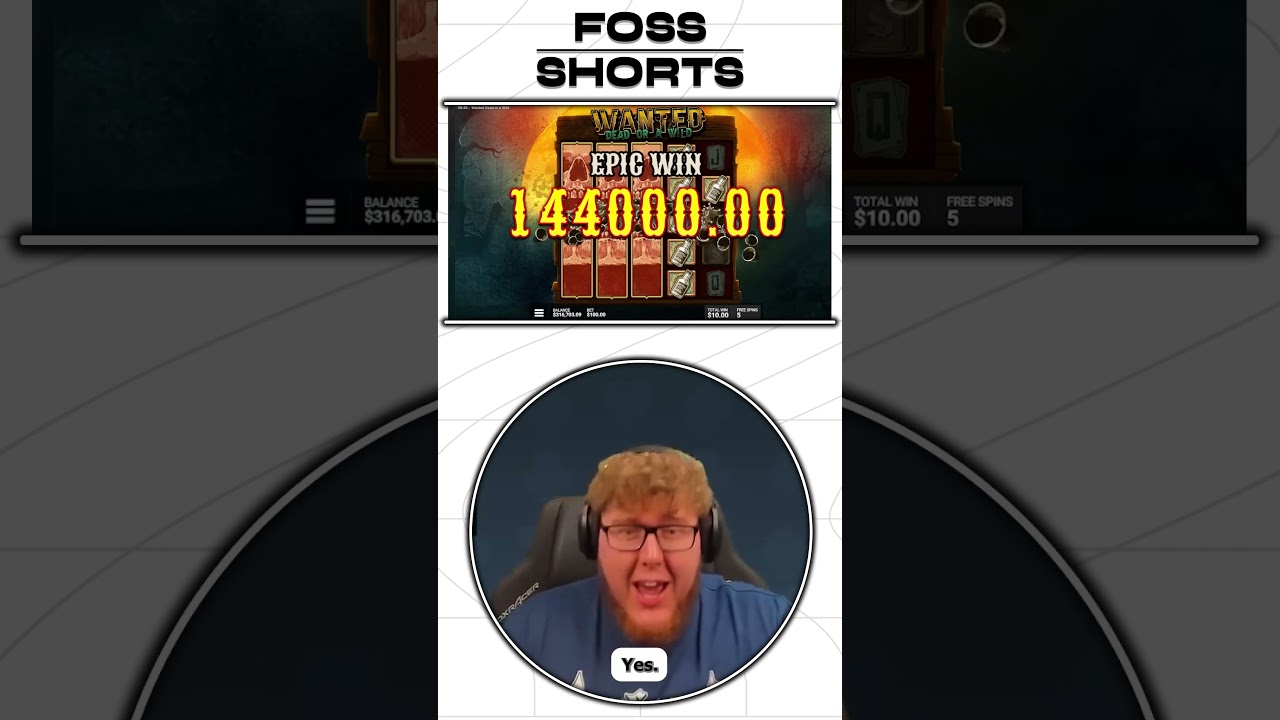 Winning moments with Foss #6 | wanted dead or a wild slot | 150k |