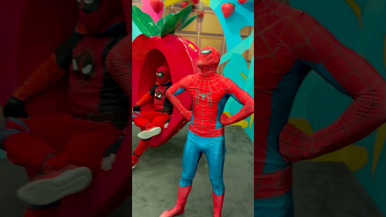 Funny superheroes🤣 #spiderman