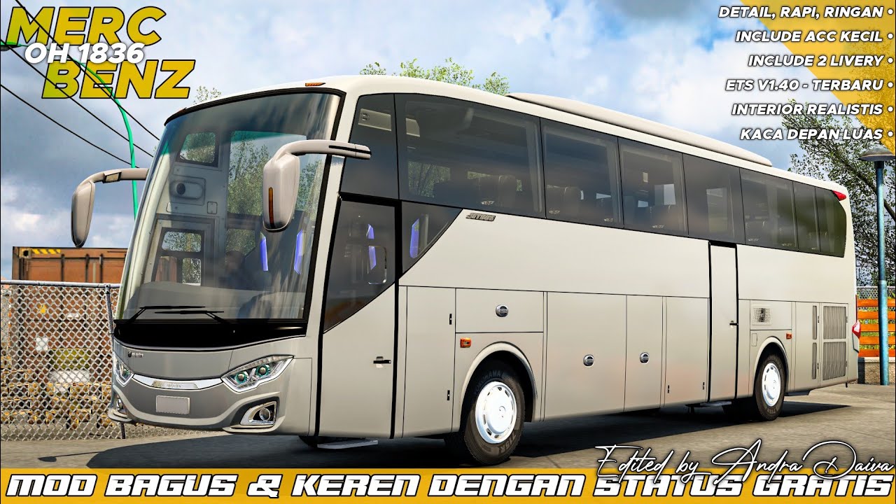 MOD KEREN‼️- Review & Modifikasi Jetbus 3 SHD Single Glass | ETS 2 Indonesia