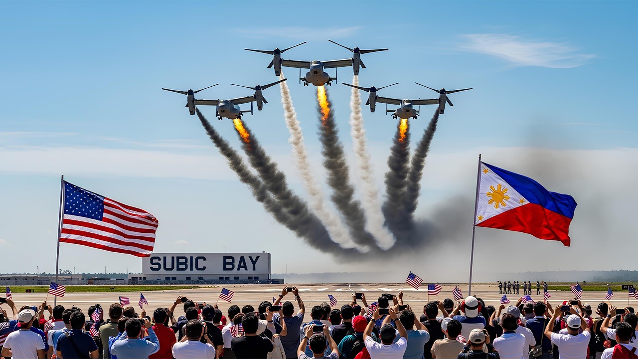 The Philippines was surprised by the arrival of an MV-22 Osprey aircraft in Subic Bay