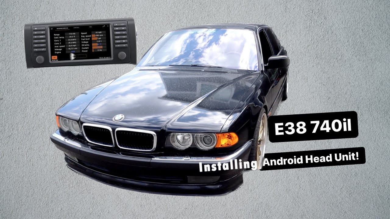 Как установить Android-магнитолу в BMW E38 740il!