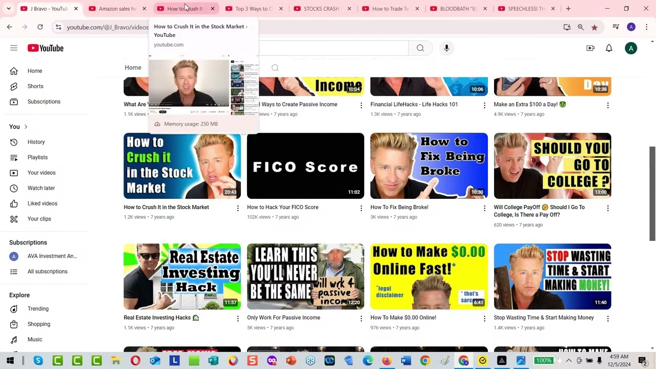 J Bravo (Bill Stenzel): High School Teacher by Day, Fake Investment Guru Scammer on YouTube