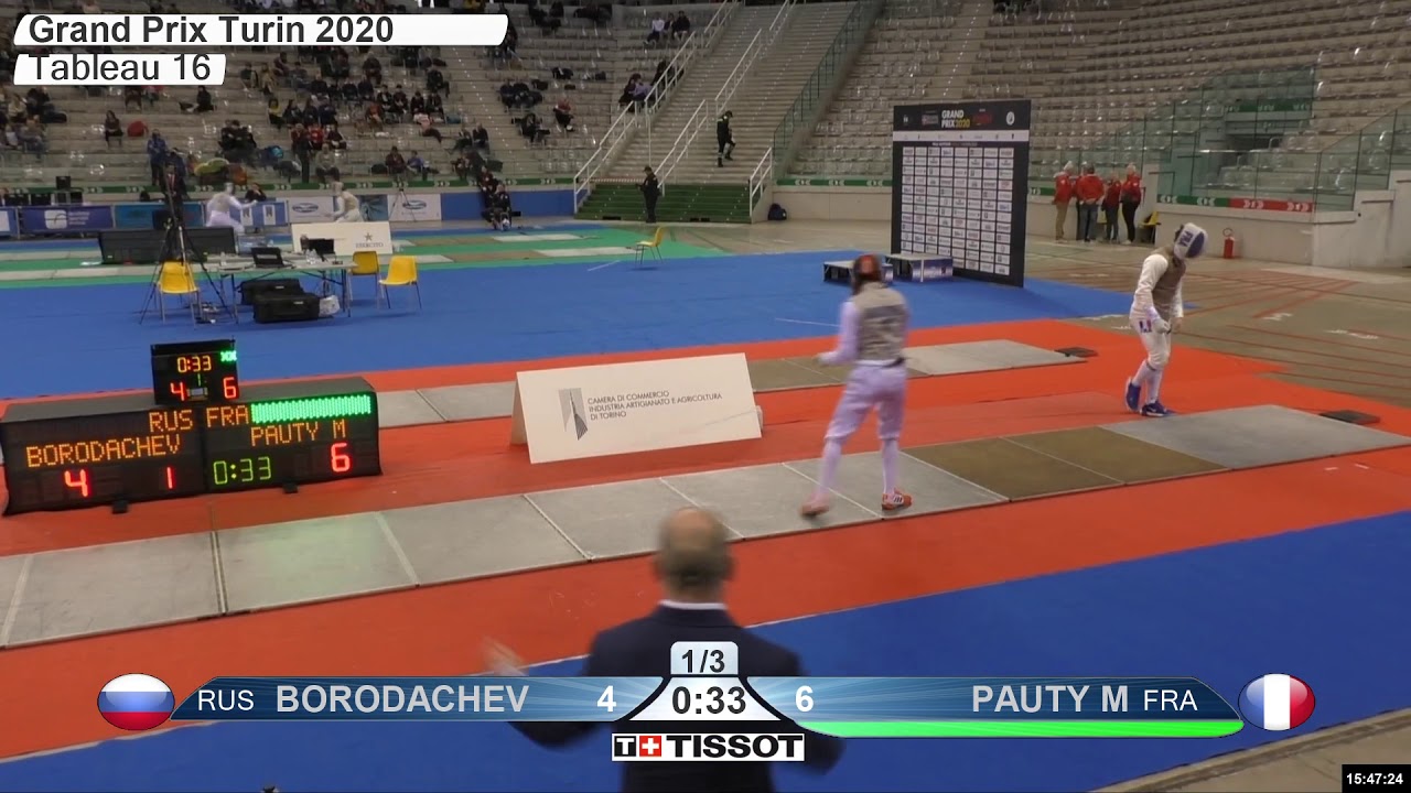 2020 134 T16 08 M F Individual Turin ITA GP RED BORODACHEV RUS vs PAUTY FRA