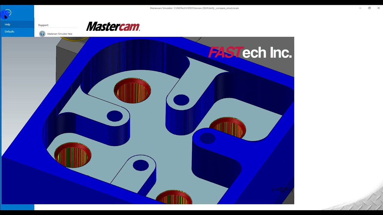 Mastercam 2024 - Verify, Compare, & Simulation Settings