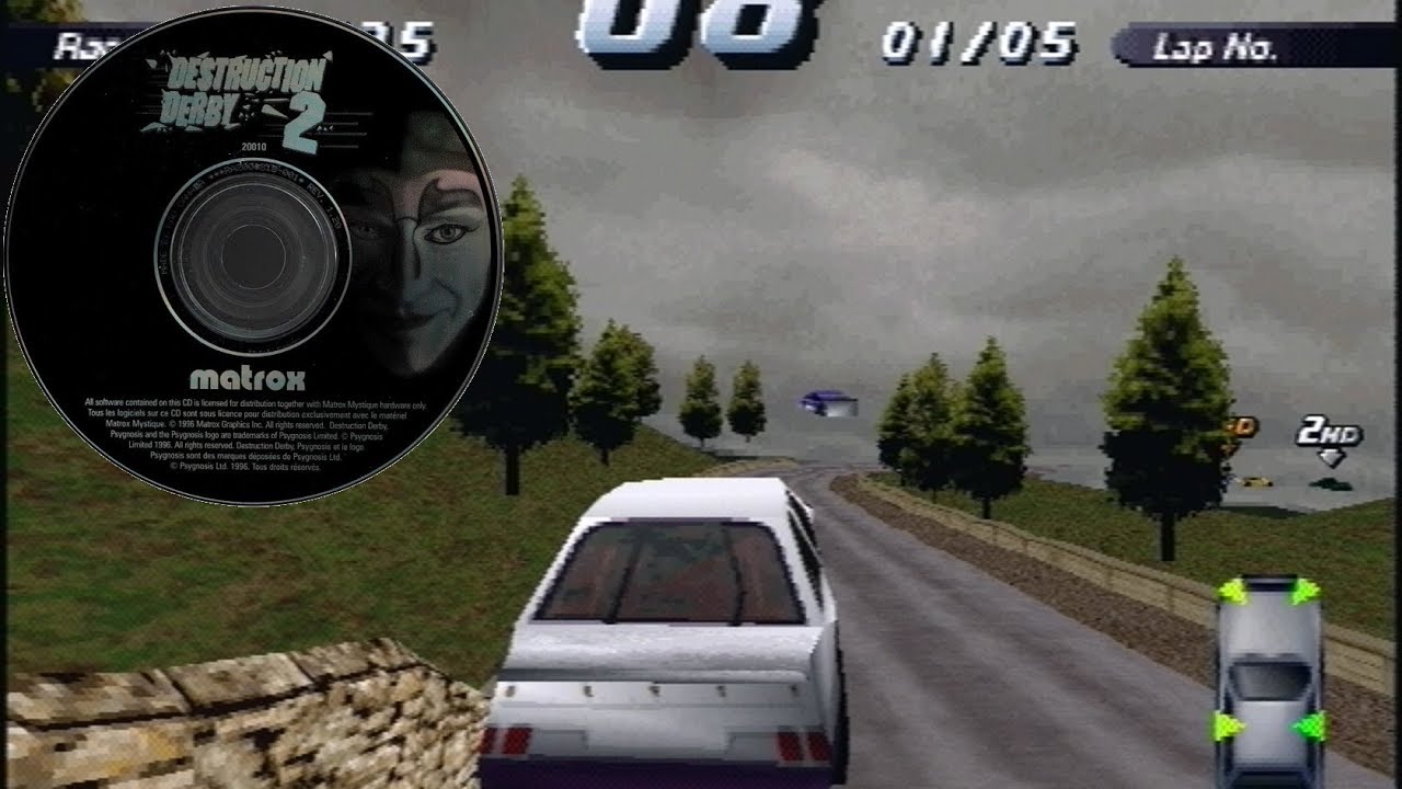 Destruction Derby 2 Matrox Mystique Version (MSI) Black Sail Valley