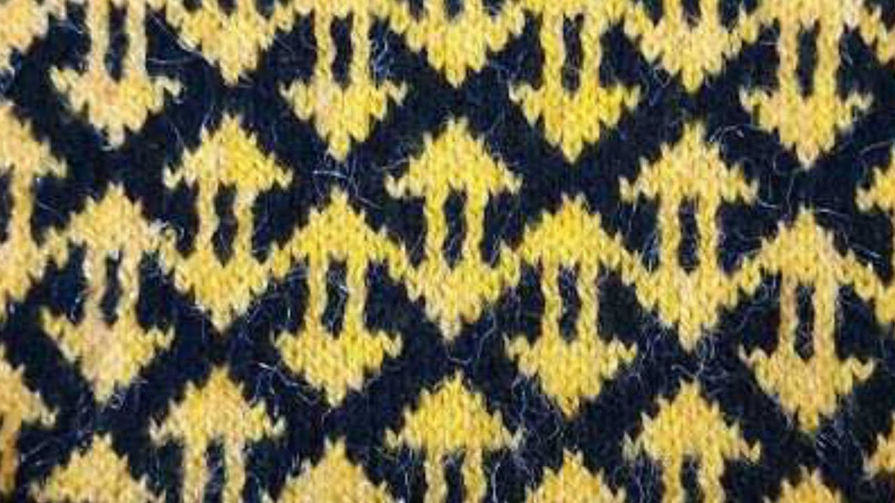 knitting graph pattern #204 | Two colour Sweater Design