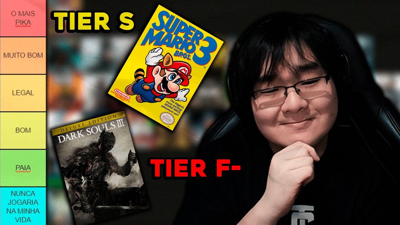 A MELHOR TIERLIST de SAGA DE JOGOS (ft. Gemaplys , Saiko e Carteiro Cósmico)