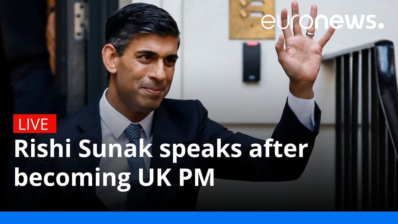Rishi Sunak speaks after becoming UK PM