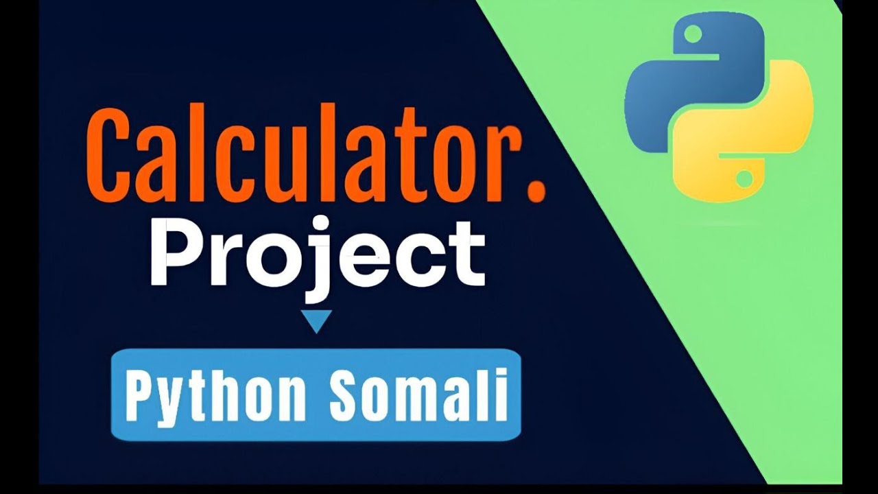 Sidee Loo Sameeyaya Calculator adigo isticmalaya Python. #programming