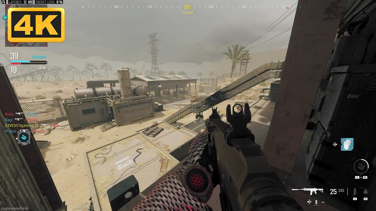 Многопользовательский игровой процесс Call of Duty Modern Warfare 3 RUST в разрешении 4K