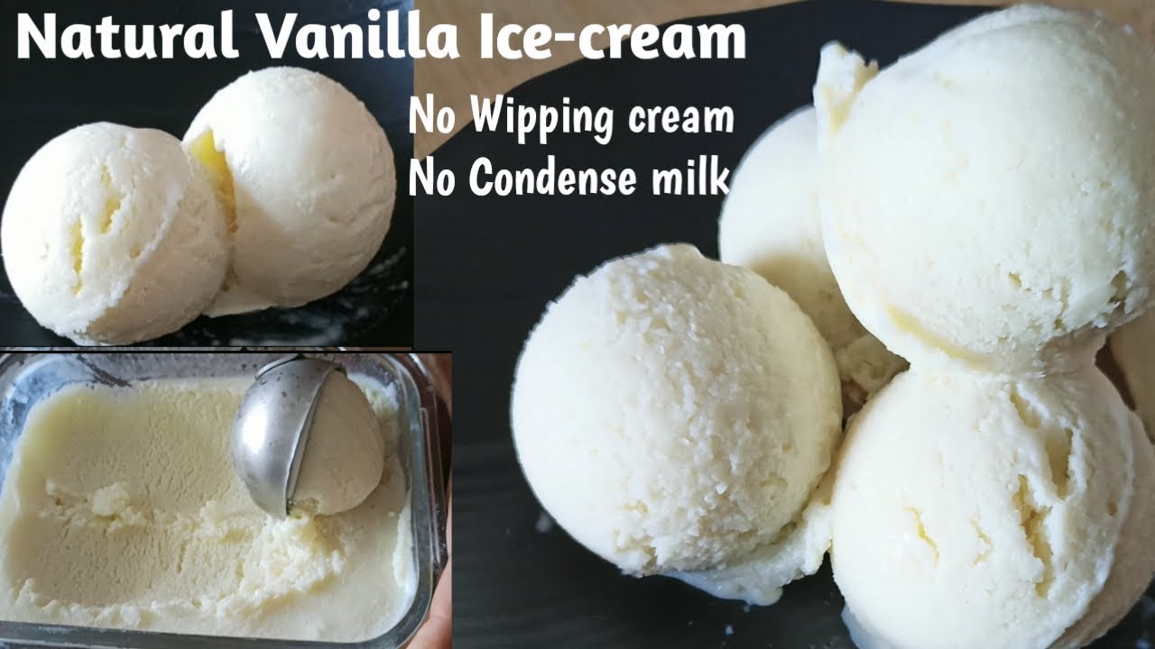 Vanilla Ice Cream Recipe I No Condensed milk, No Whipped cream I Easy Vanilla Ice Cream Recipe I