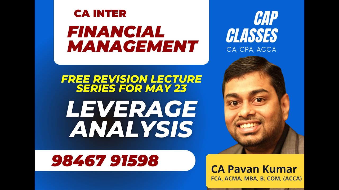 FM Leverage Analysis | Free Revision Series | May 2023 | CAP CLASSES