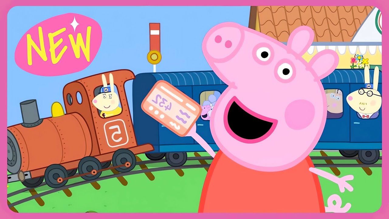 Свинка Пеппа 🚂 Чу-чу! Все на борт поезда 🎒🛤️ Мультяшная мания - Маленький зоопарк