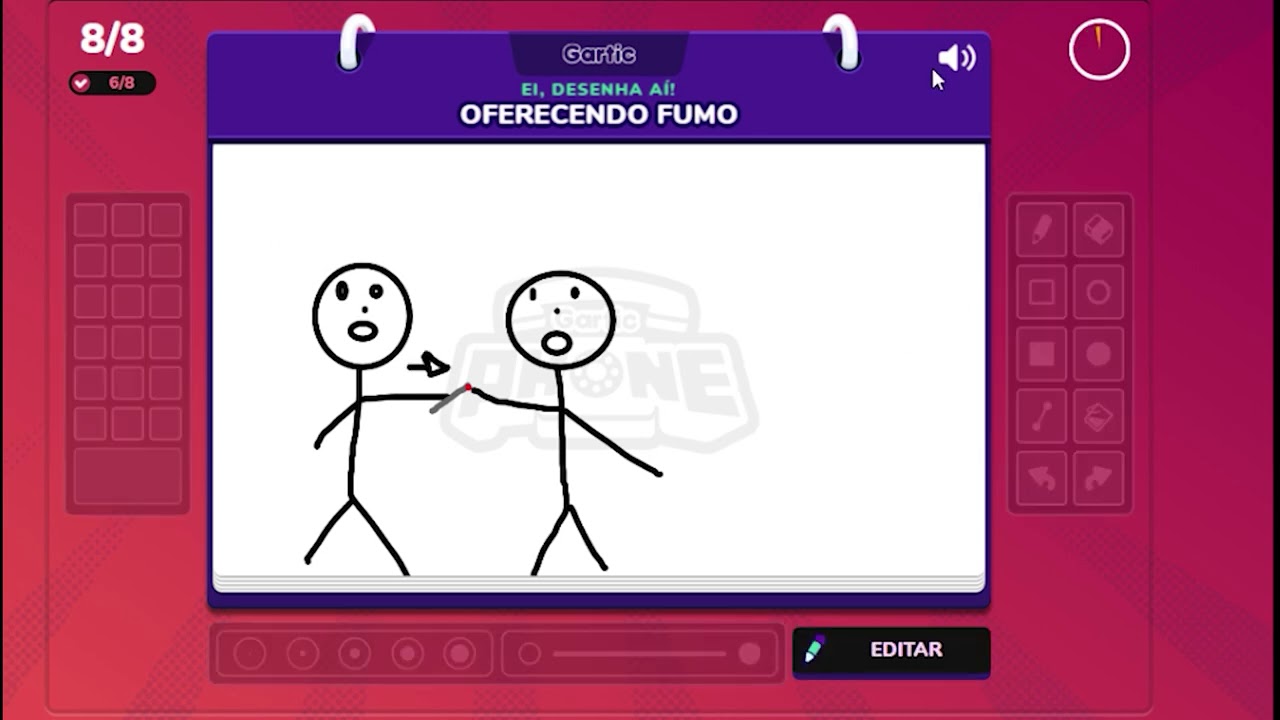 Gartic Phone - O ANDAIME VIROU UM GUINDASTE