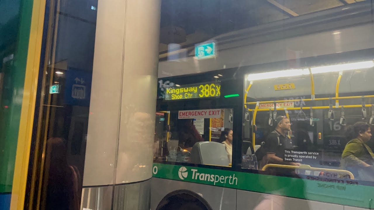 [Non-HF X] Transperth Bus Route No. 386X (TP2420) Perth Busport to Kingsway City Shopping Centre