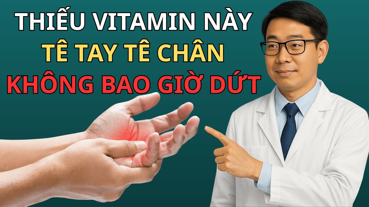 Thiếu vitamin này, tê tay tê chân không bao giờ dứt!