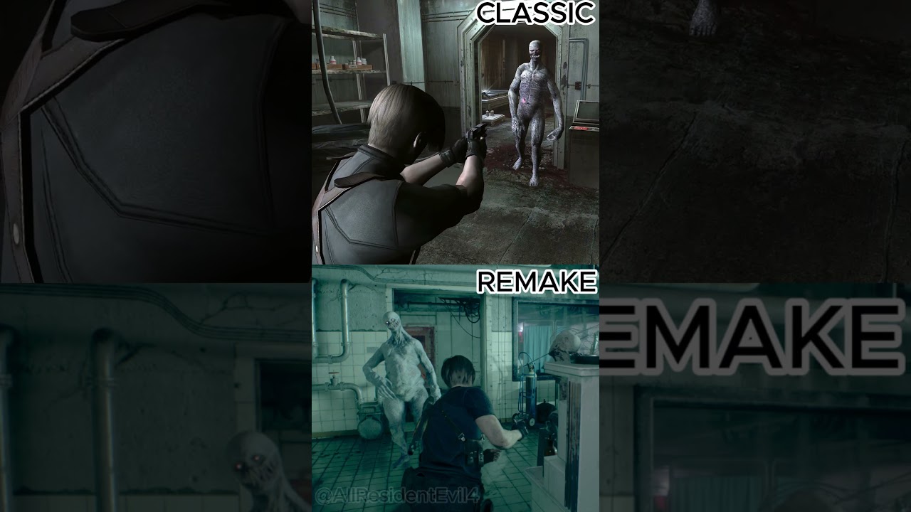 RESIDENT EVIL 4 |  regenerator   ,  CLASSIC vs REMAKE                     #residentevil4