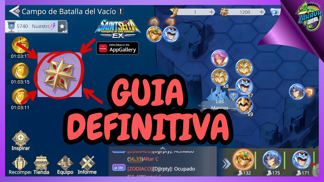 BATALLA de VACIO GUIA DEFINITIVA ! No Te Pierdas El Mejor Evento de LEGION en Saint Seiya EX