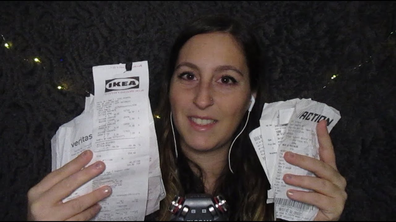 ASMR | MES TICKETS DE CAISSE