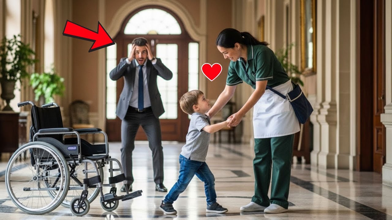 A concediat-o pe bona, dar reacția fiului când a văzut-o plecând l-a lăsat pe milionar șocat.