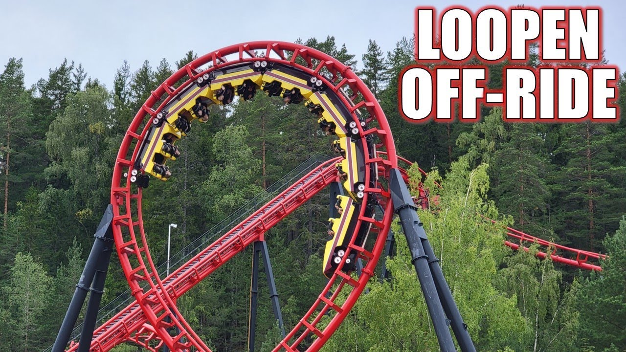Loopen Off-Ride Footage, TusenFyrd Vekoma Looping Coaster | Non-Copyright