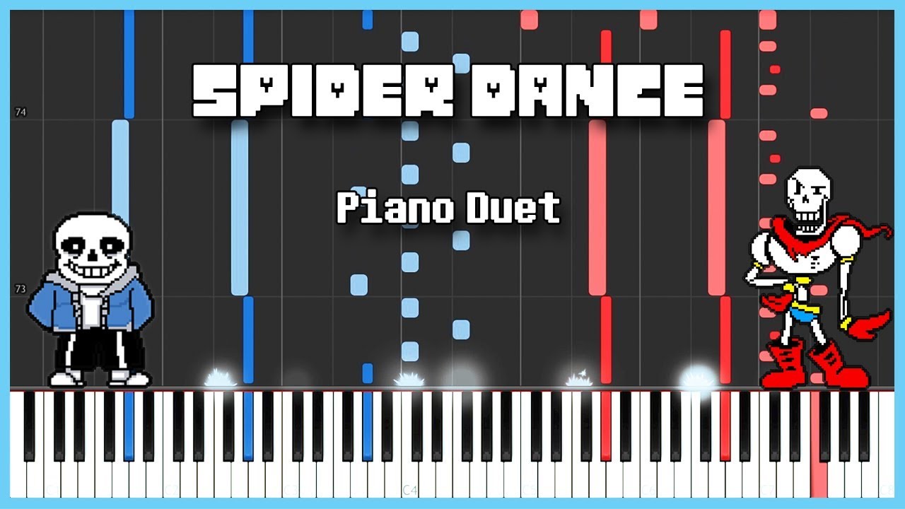 Undertale: Spider Dance | PIANO DUET [Synthesia]
