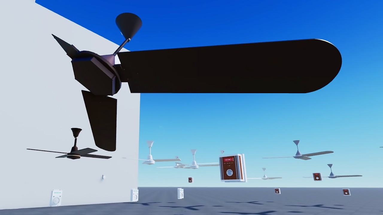 Я сделала шатающийся потолочный вентилятор разноцветным в Roblox! 😂🎨 Шатающийся потолочный вентил...