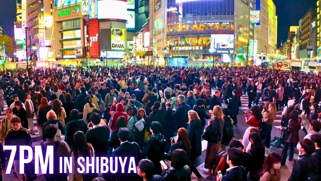 🤩物凄い人出！これぞ渋谷！＠ 渋谷スクランブル交差点 2026 4kHDR