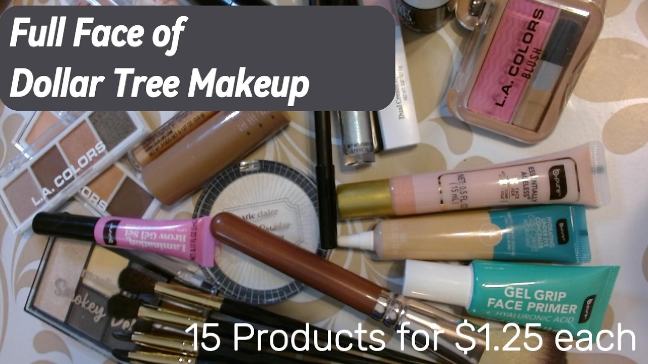 Full Face of Dollar Tree Makeup